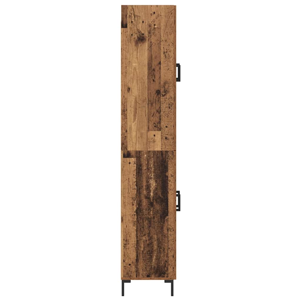 vidaXL Highboard Παλιό Ξύλο 69,5 x 34 x 180 εκ. Επεξεργασμένο ξύλο
