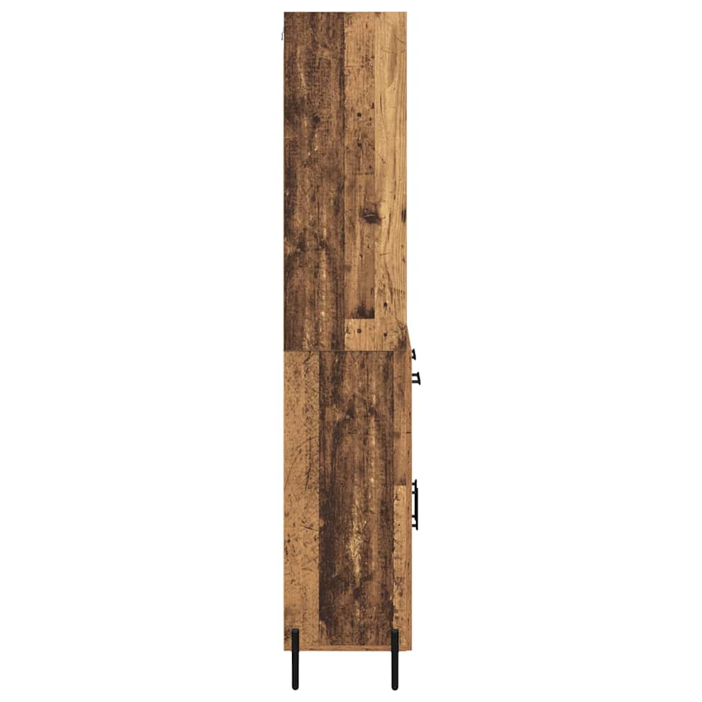 vidaXL Highboard Παλιό Ξύλο 69,5 x 32,5 x 180 εκ Επεξεργασμένο ξύλο