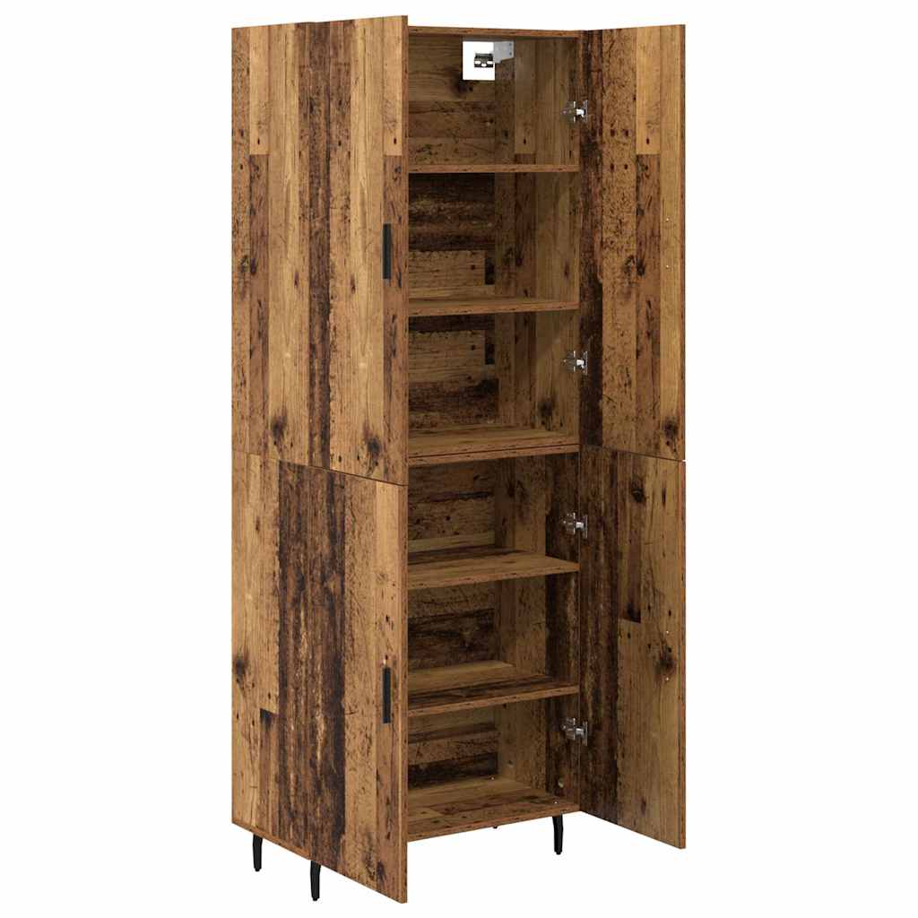 vidaXL Highboard 2 pcs Παλιό Ξύλο Επεξεργασμένο ξύλο