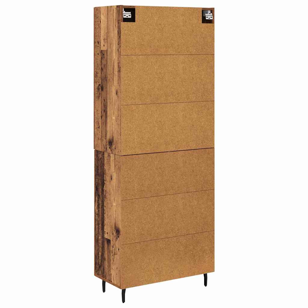 vidaXL Highboard 2 pcs Παλιό Ξύλο Επεξεργασμένο ξύλο