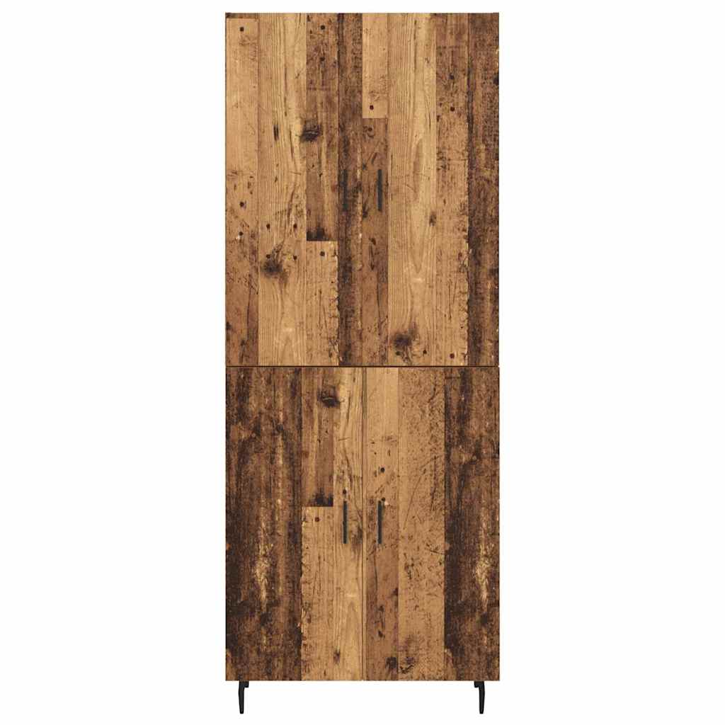 vidaXL Highboard 2 pcs Παλιό Ξύλο Επεξεργασμένο ξύλο