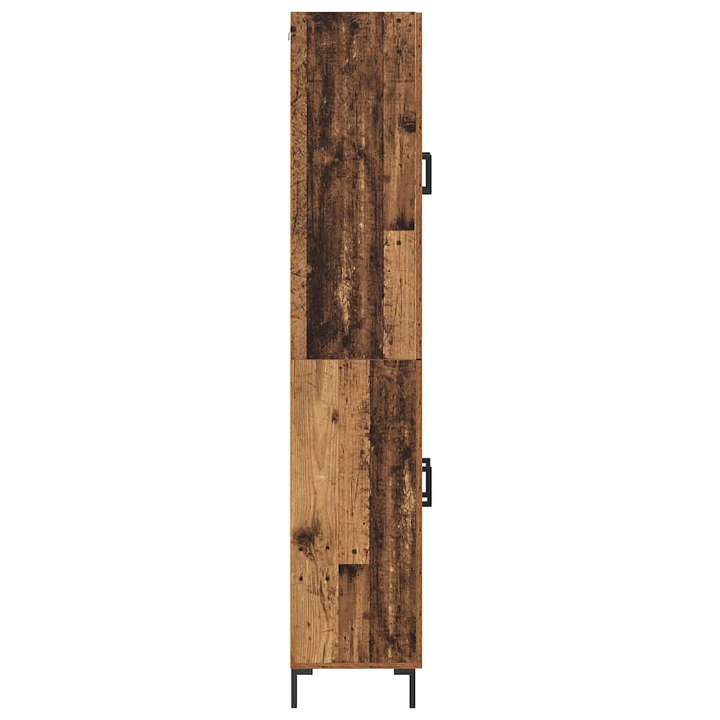 vidaXL Highboard 2 pcs Παλιό ξύλο Επεξεργασμένο ξύλο