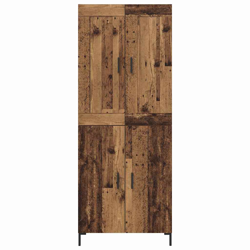 vidaXL Highboard 2 pcs Παλιό Ξύλο Επεξεργασμένο ξύλο