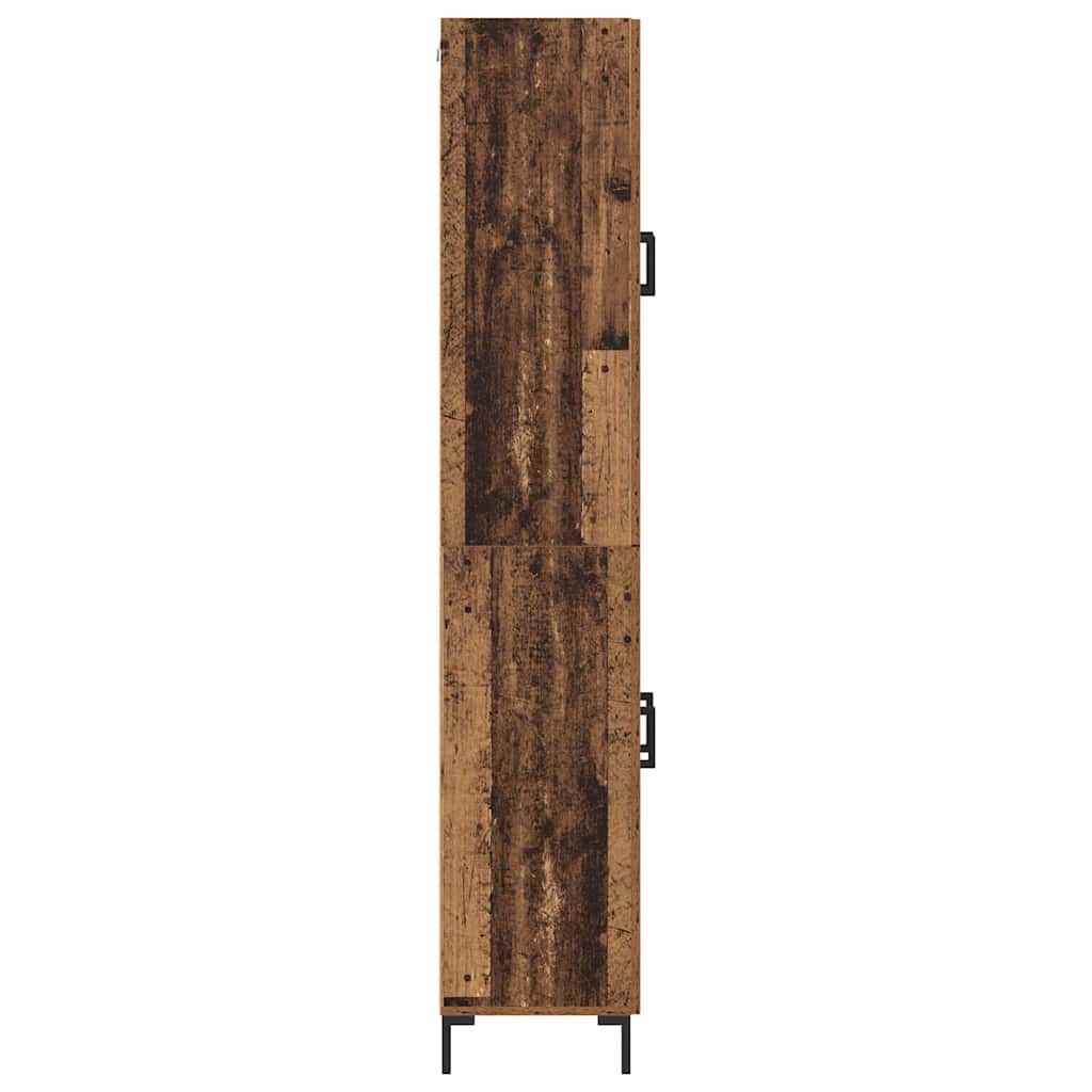 vidaXL Highboard 2 pcs Παλιό Ξύλο Επεξεργασμένο ξύλο