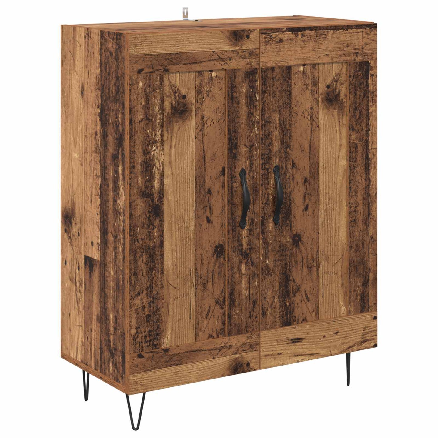 vidaXL Highboard 2 pcs Παλιό ξύλο Επεξεργασμένο ξύλο