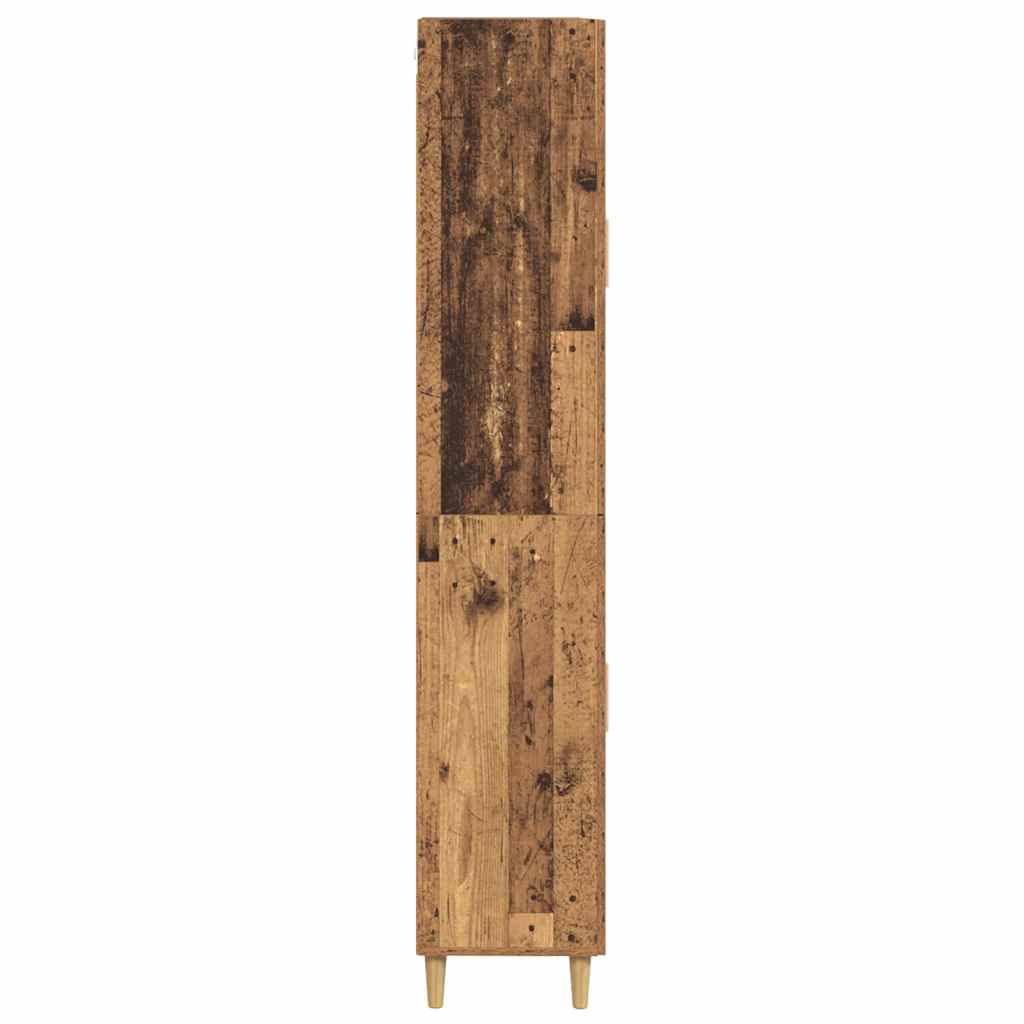 vidaXL Highboard Παλιό Ξύλο 69,5 x 34 x 180 εκ. Επεξεργασμένο ξύλο