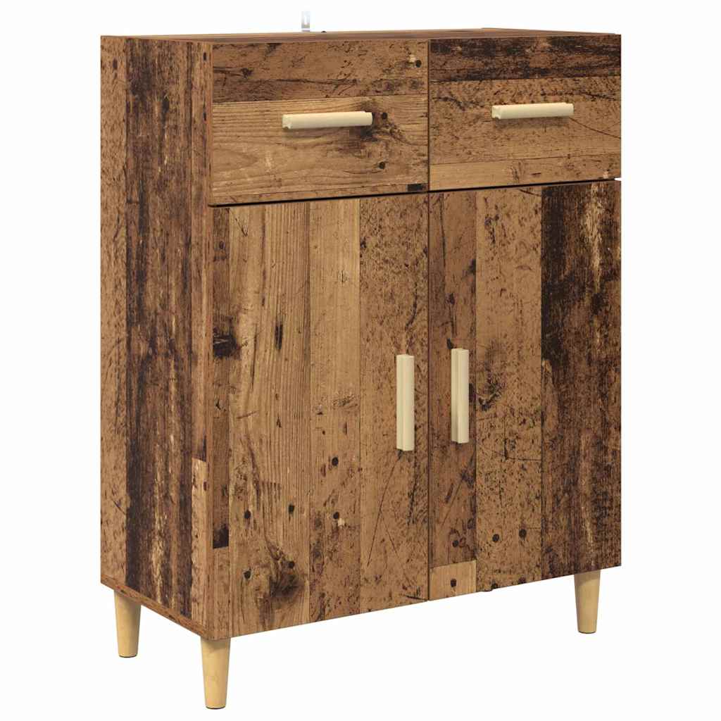 vidaXL Highboard Παλιό Ξύλο 69,5 x 34 x 180 εκ. Επεξεργασμένο ξύλο