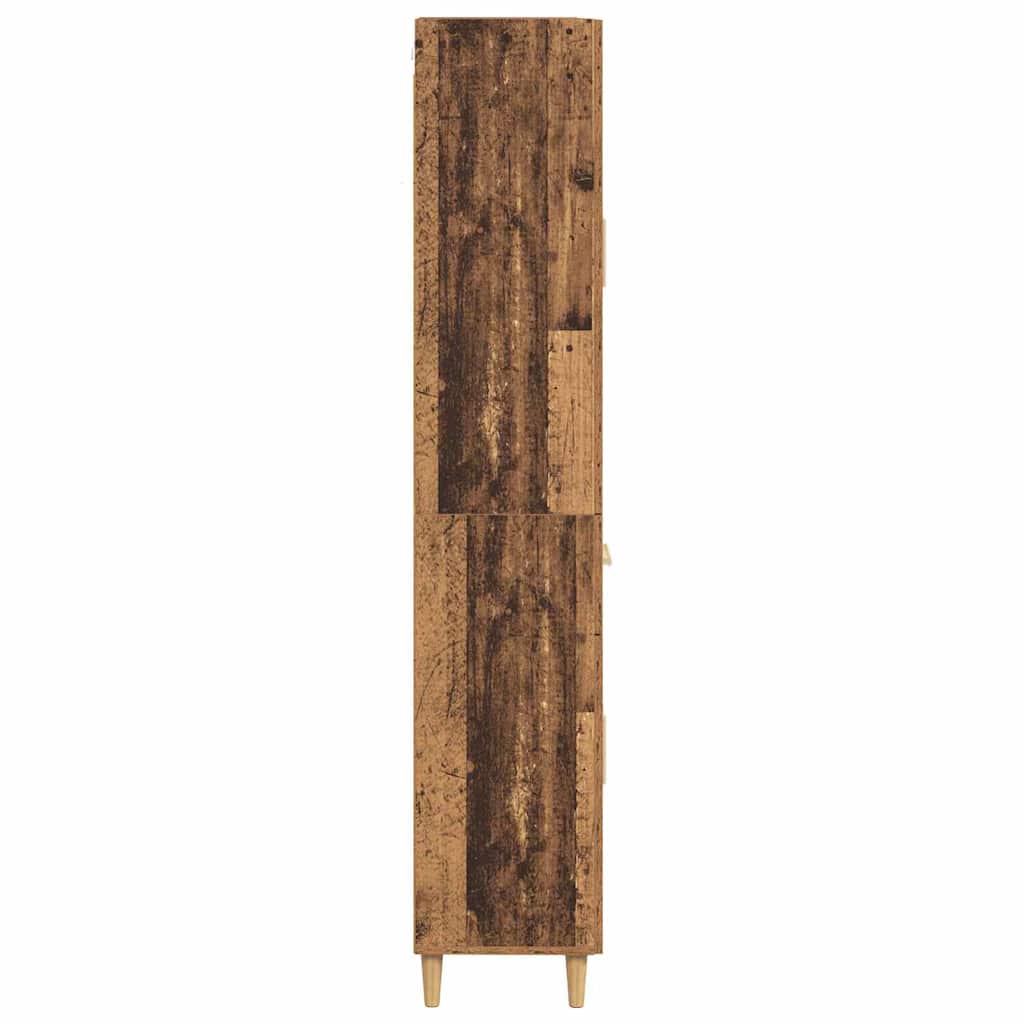 vidaXL Highboard Παλιό Ξύλο 69,5 x 34 x 180 εκ. Επεξεργασμένο ξύλο