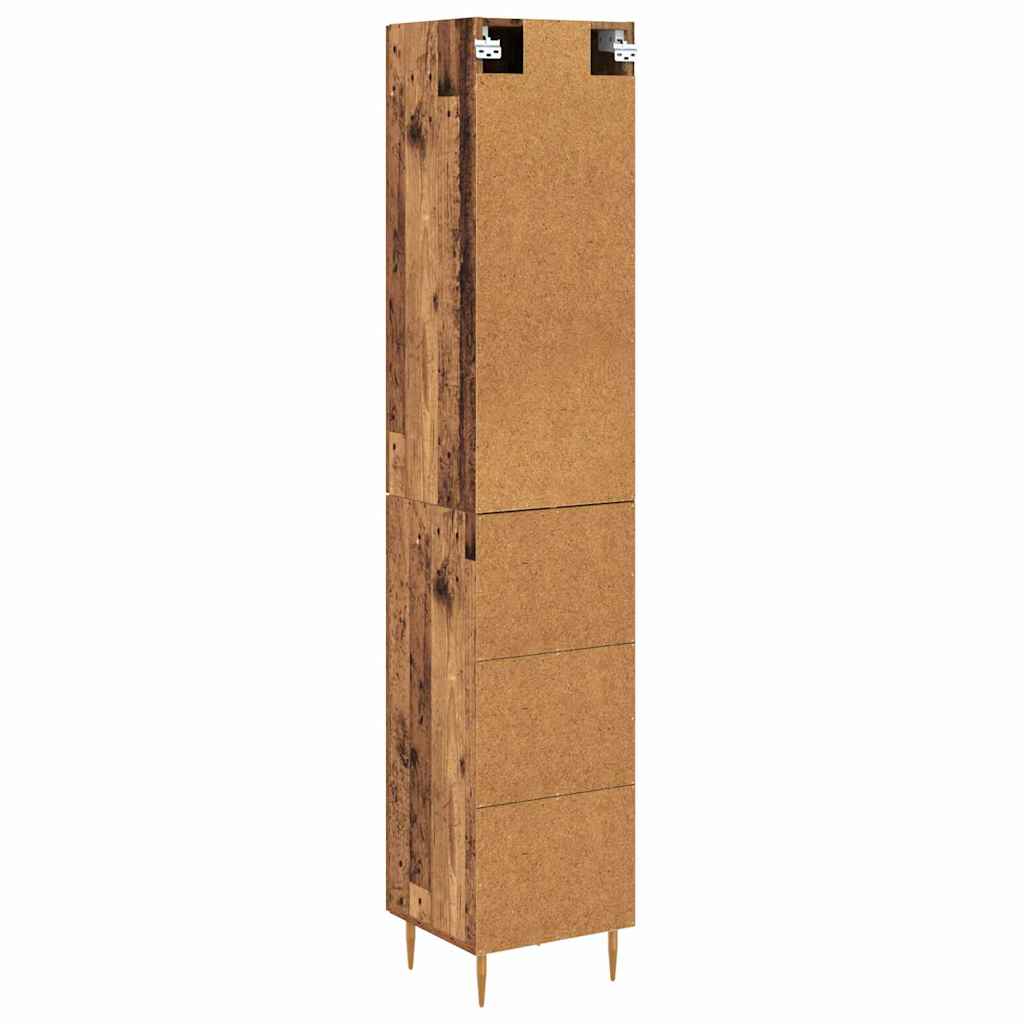vidaXL Highboard 2 pcs Παλιό Ξύλο Επεξεργασμένο ξύλο