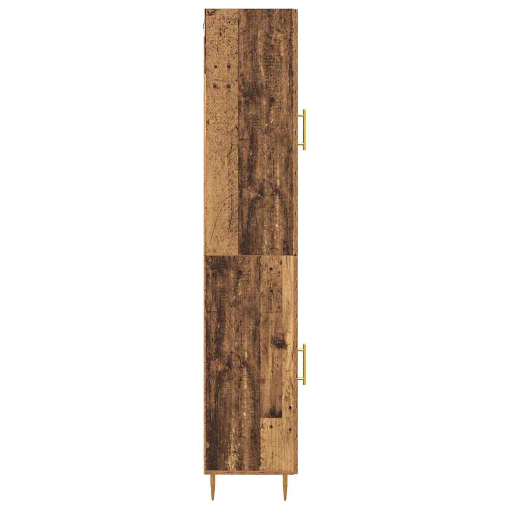 vidaXL Highboard 2 pcs Παλιό Ξύλο Επεξεργασμένο ξύλο