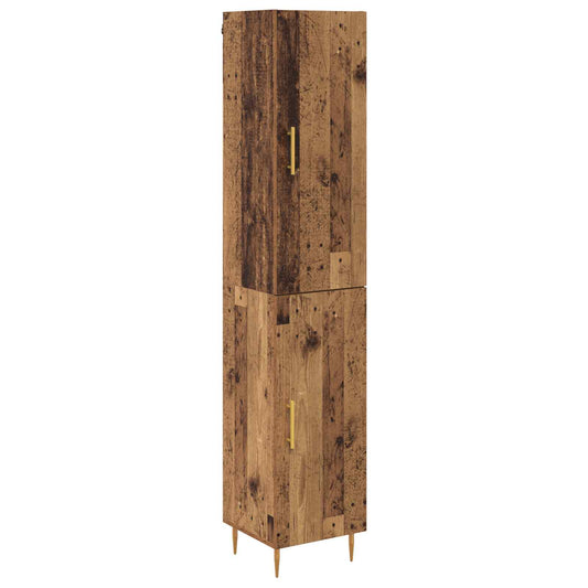 vidaXL Highboard 2 pcs Παλιό Ξύλο Επεξεργασμένο ξύλο