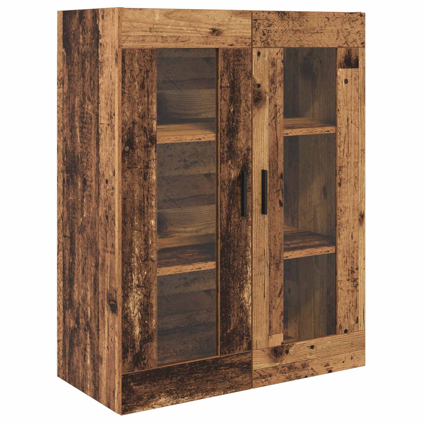vidaXL Highboard με συρτάρι 2 pcs Παλιό Ξύλο Επεξεργασμένο ξύλο