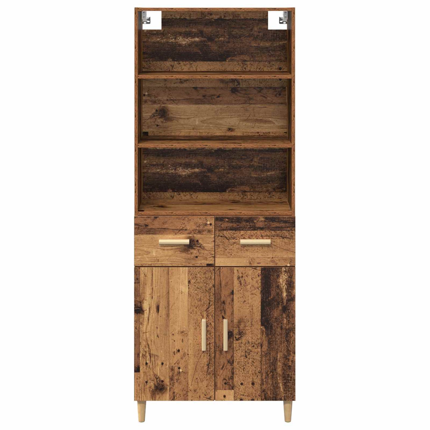 vidaXL Highboard Παλιό Ξύλο 69,5 x 32,5 x 180 εκ Επεξεργασμένο ξύλο