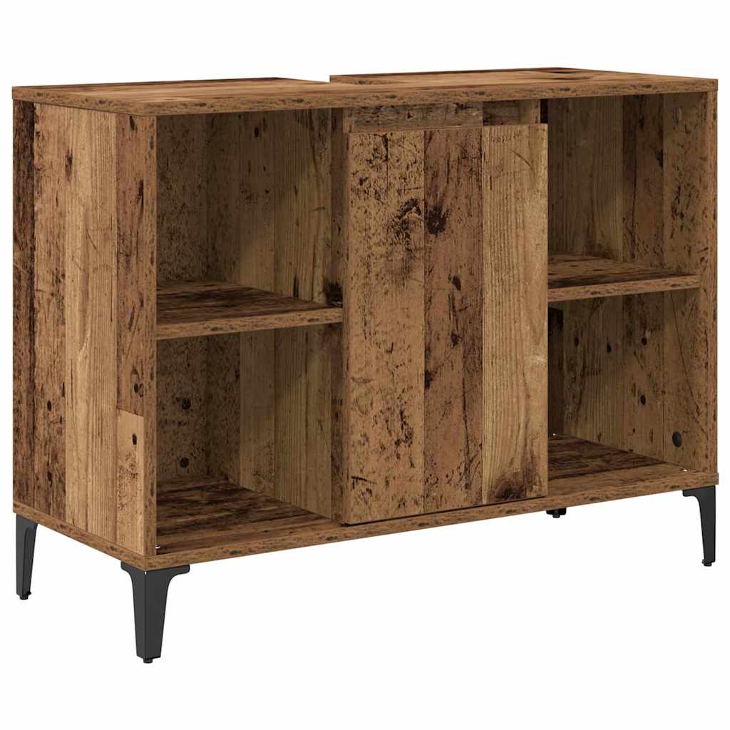 vidaXL Σετ Επίπλων Μπάνιου 3 pcs Παλαιό ξύλο Επεξεργασμένο ξύλο