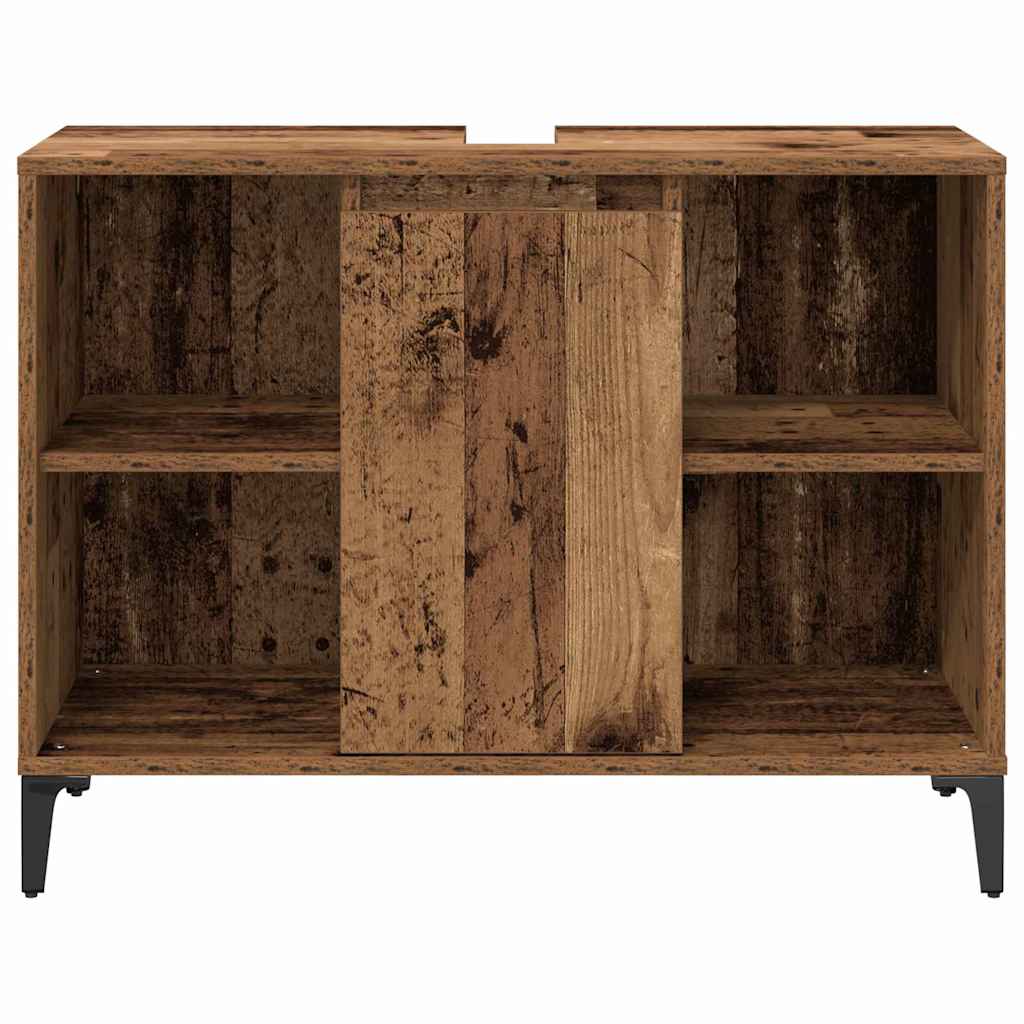 vidaXL Σετ Επίπλων Μπάνιου 3 pcs Παλαιό ξύλο Επεξεργασμένο ξύλο