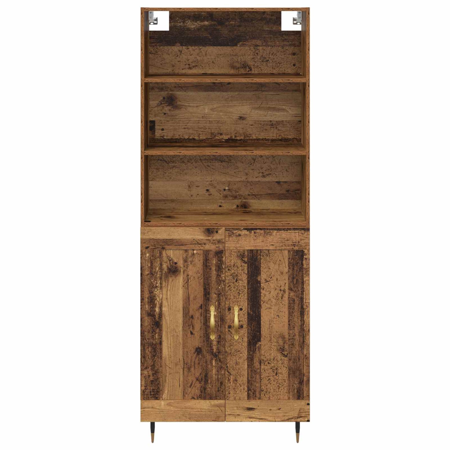 vidaXL Highboard Παλιό Ξύλο 69,5 x 34 x 180 εκ. Επεξεργασμένο ξύλο