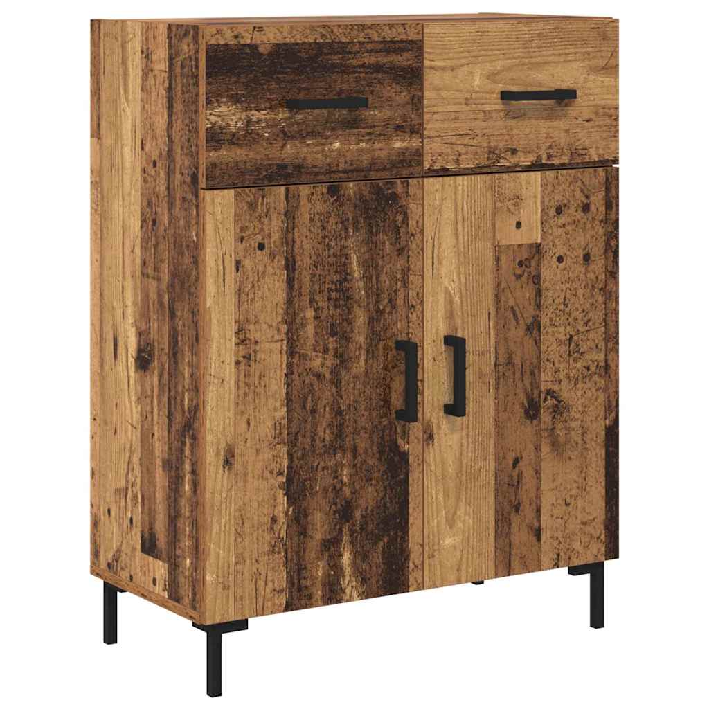 vidaXL Highboard Παλιό ξύλο 69,5 x 34 x 180 εκ. Επεξεργασμένο ξύλο