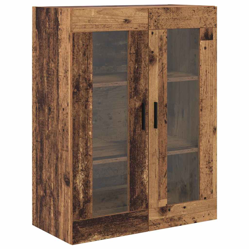 vidaXL Highboard με συρτάρι 2 pcs Παλιό Ξύλο Επεξεργασμένο ξύλο
