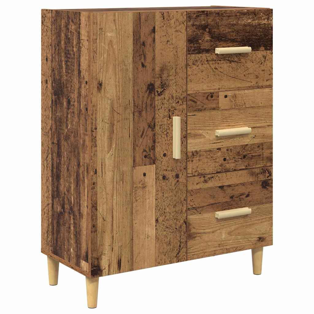 vidaXL Highboard Παλιό Ξύλο 69,5 x 34 x 180 εκ. Επεξεργασμένο ξύλο