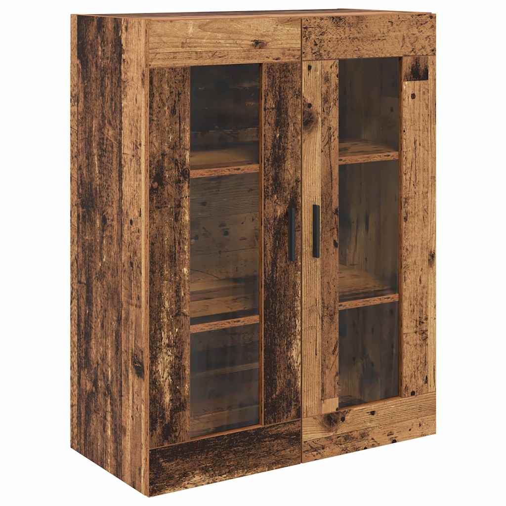 vidaXL Highboard με συρτάρι 2 pcs Παλιό Ξύλο Επεξεργασμένο ξύλο