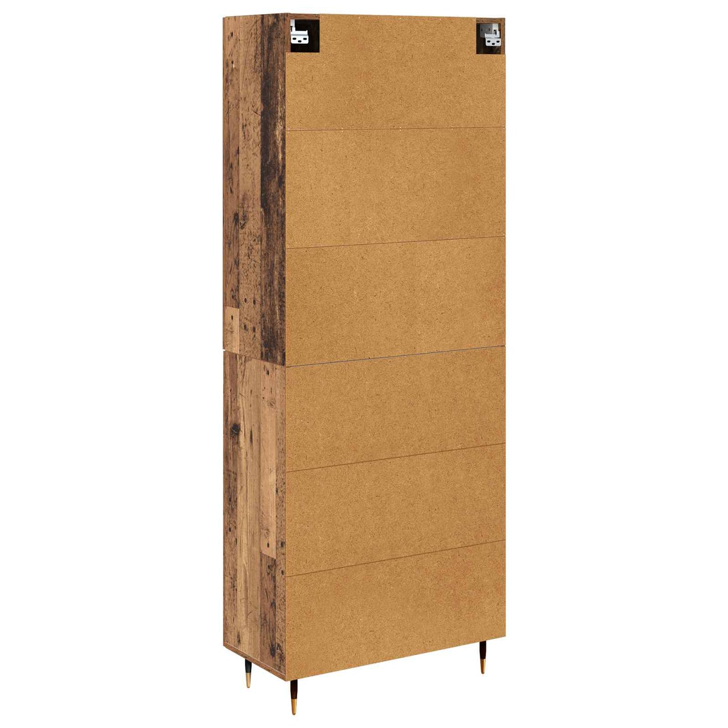 vidaXL Highboard Παλιό Ξύλο 69,5 x 34 x 180 εκ. Επεξεργασμένο ξύλο