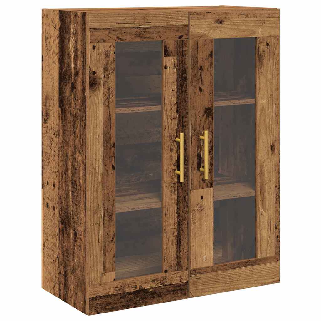 vidaXL Highboard 2 pcs Παλιό ξύλο Επεξεργασμένο ξύλο