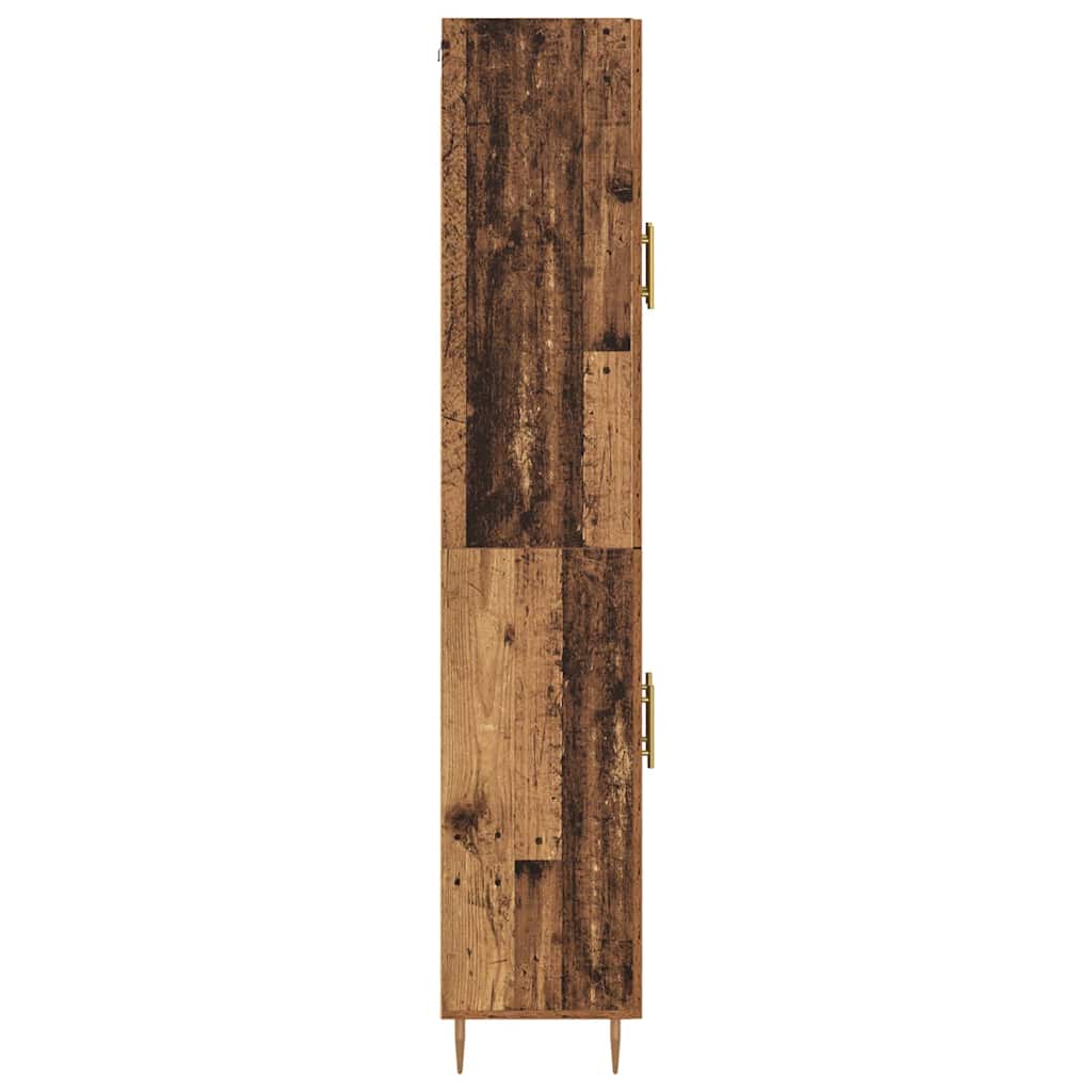 vidaXL Highboard 2 pcs Παλιό ξύλο Επεξεργασμένο ξύλο