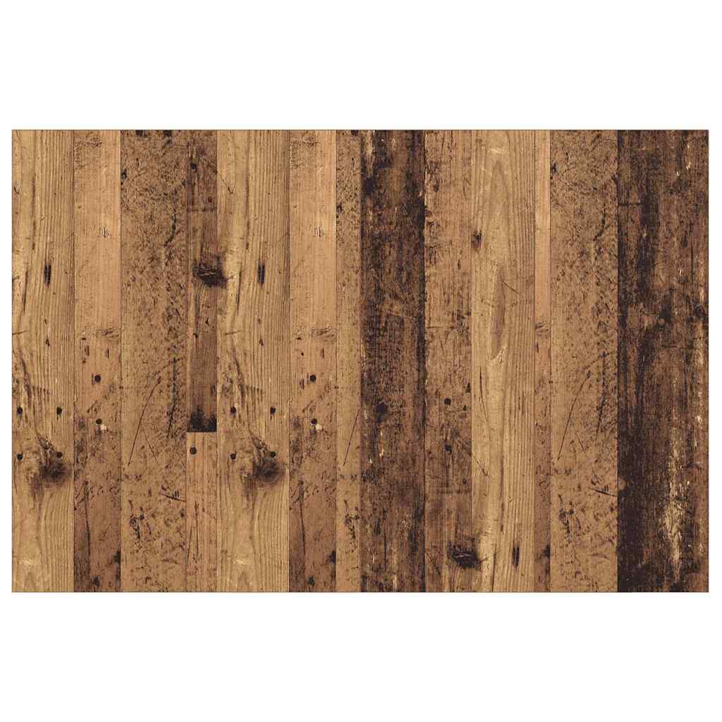 vidaXL Κεφαλή κρεβατιού με κομοδίνο με συρτάρι 3 pcs Παλιό Ξύλο