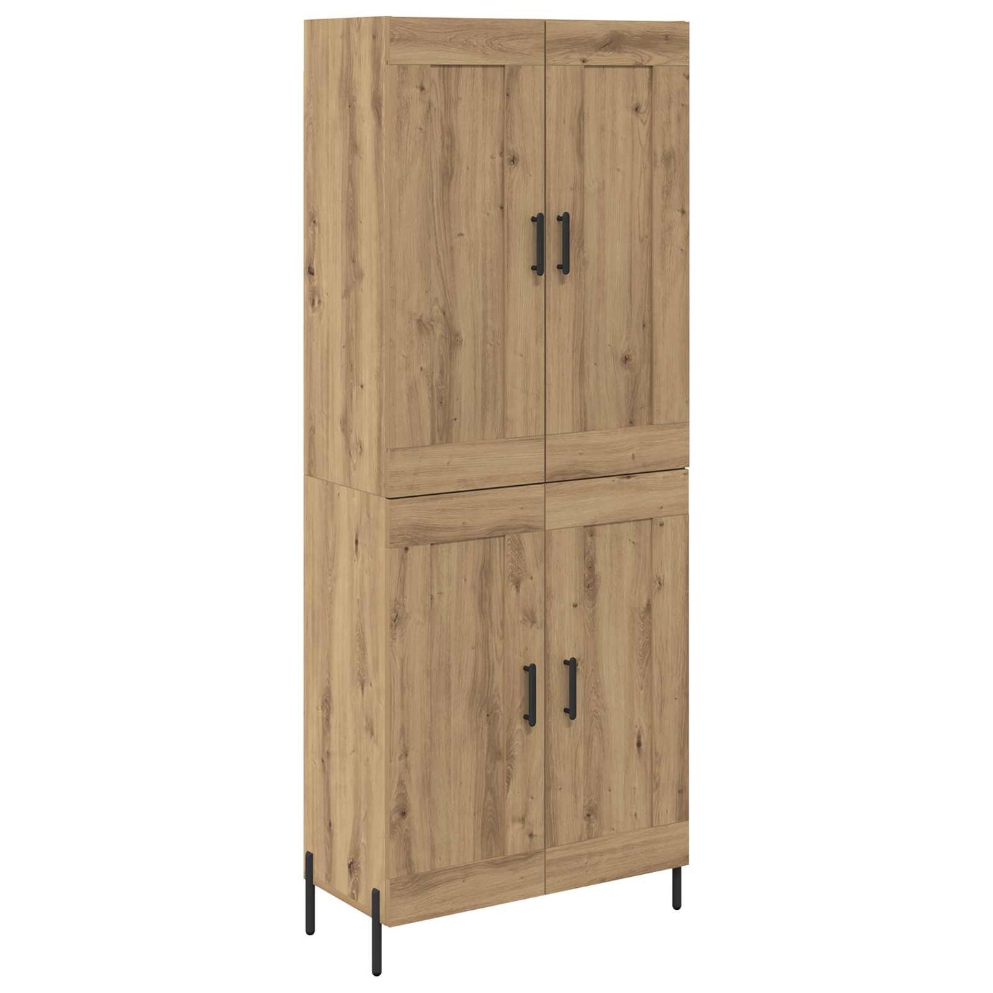 vidaXL Highboard 2 pcs Artisan Oak Επεξεργασμένο ξύλο