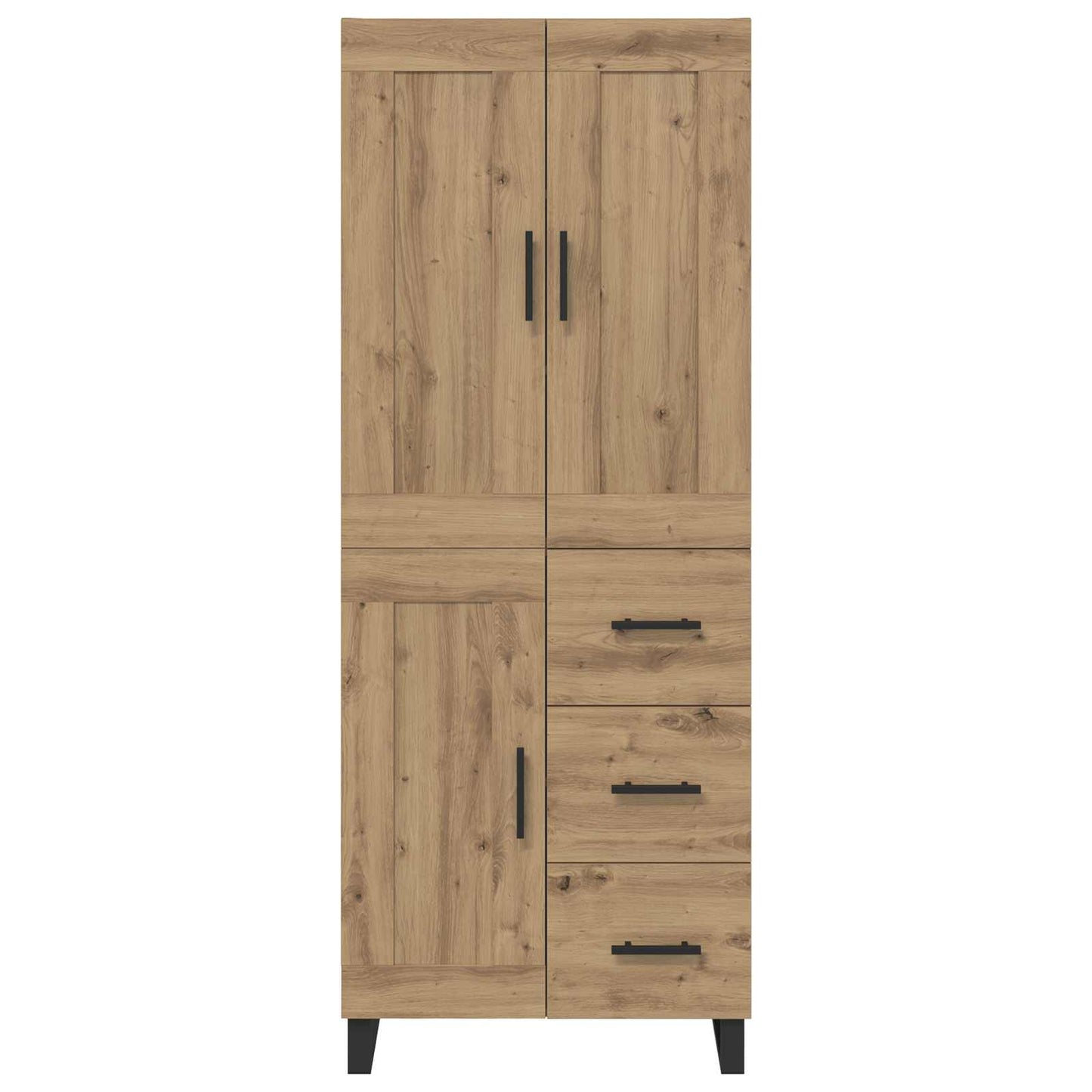 vidaXL Highboard Artisan Oak 69,5 x 34 x 180 εκ. Επεξεργασμένο ξύλο
