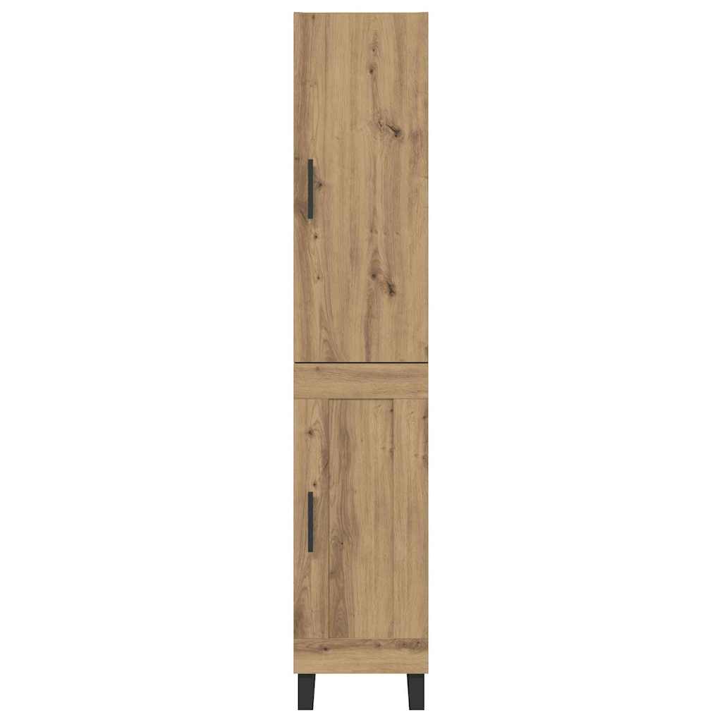 vidaXL Highboard Artisan Oak 34,5 x 34 x 180 εκ. Επεξεργασμένο ξύλο