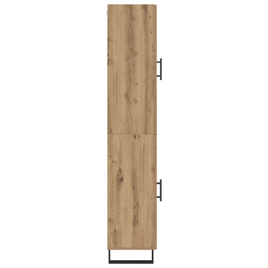 vidaXL Highboard Artisan Oak 34,5 x 34 x 180 εκ. Επεξεργασμένο ξύλο