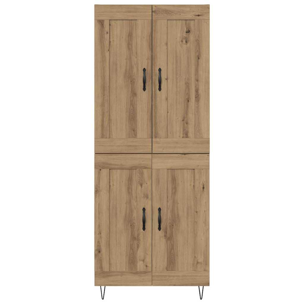 vidaXL Highboard Artisan Oak 69,5 x 34 x 180 εκ. Επεξεργασμένο ξύλο