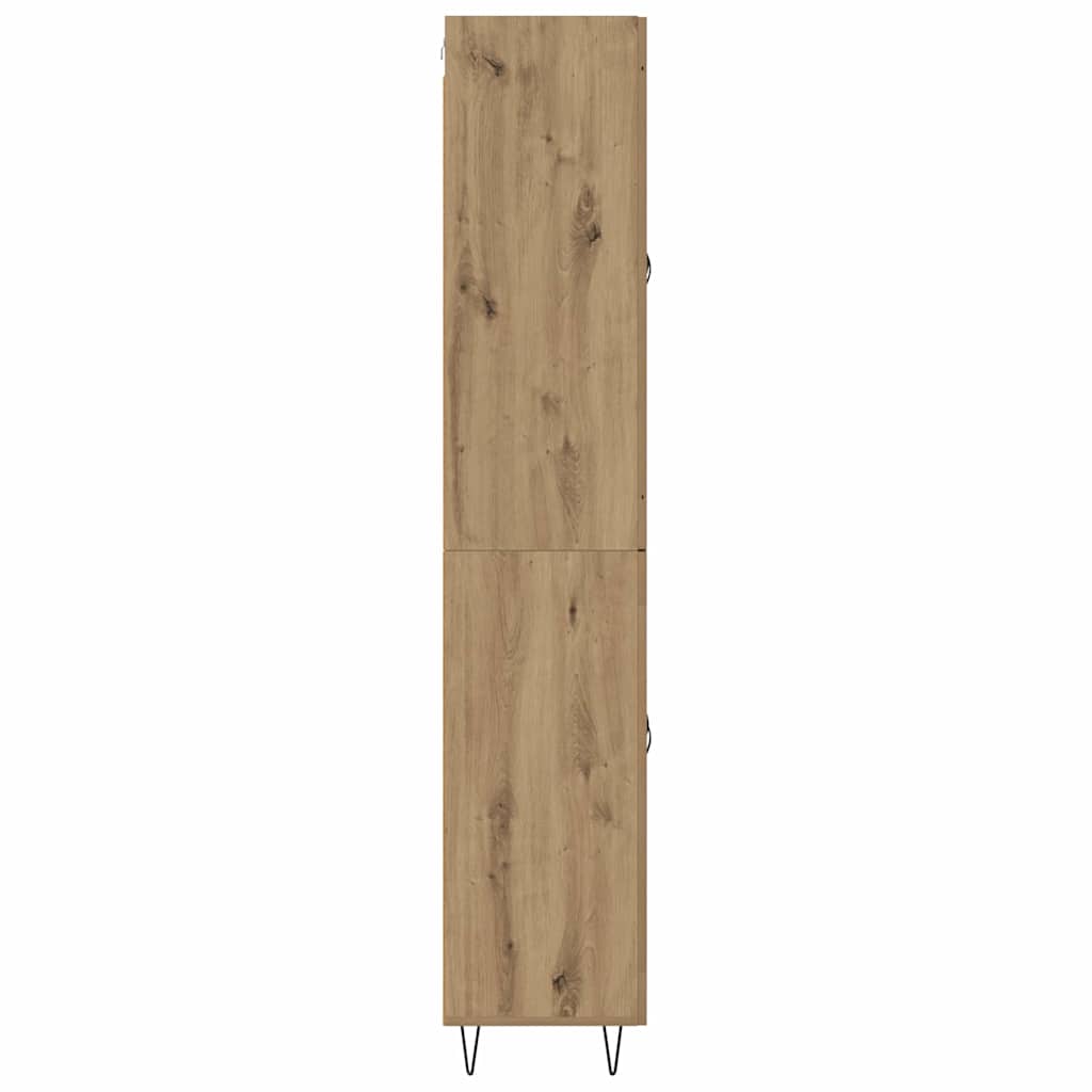 vidaXL Highboard Artisan Oak 69,5 x 34 x 180 εκ. Επεξεργασμένο ξύλο