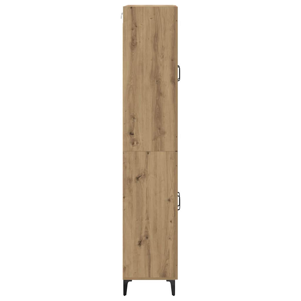 vidaXL Highboard Artisan Oak 69,5 x 34 x 180 εκ. Επεξεργασμένο ξύλο