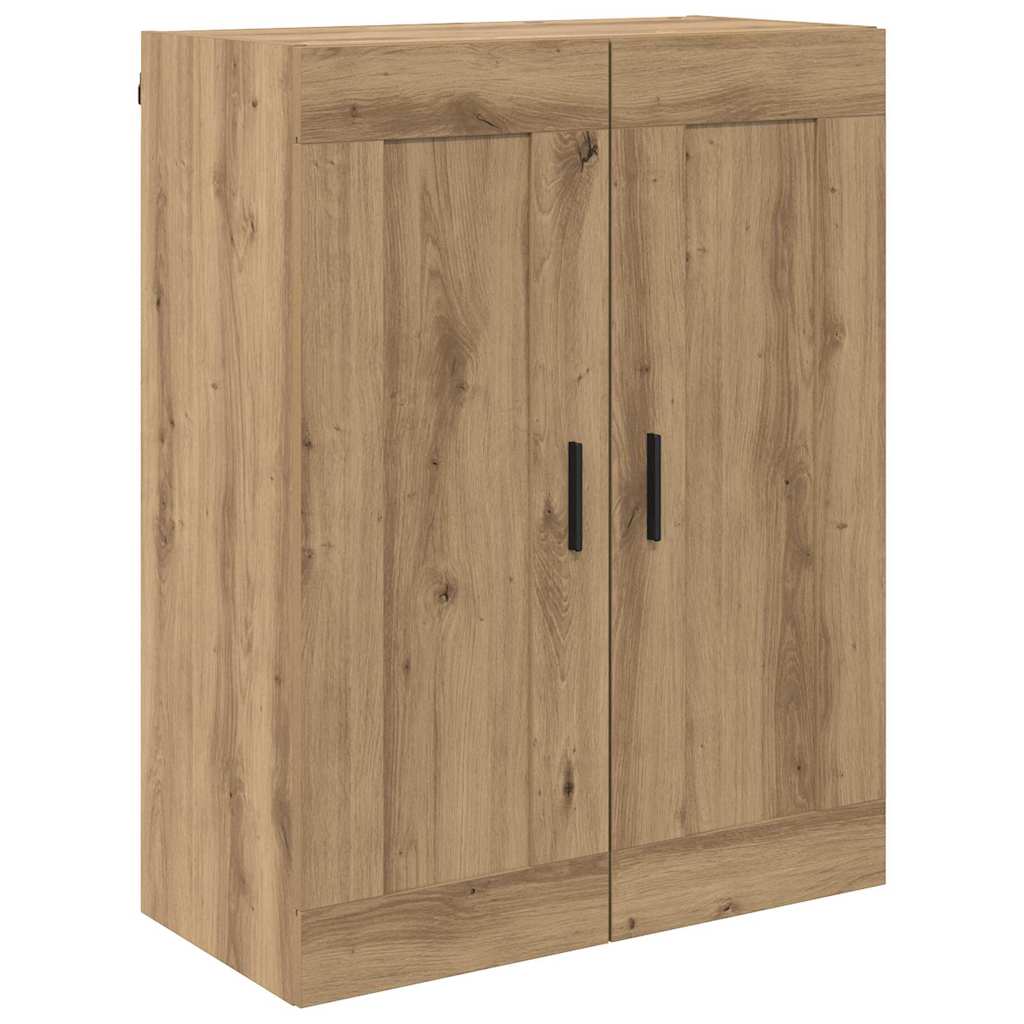 vidaXL Highboard με συρτάρι 2 pcs Artisan Oak Σύνθετο Ξύλο και Γυαλί