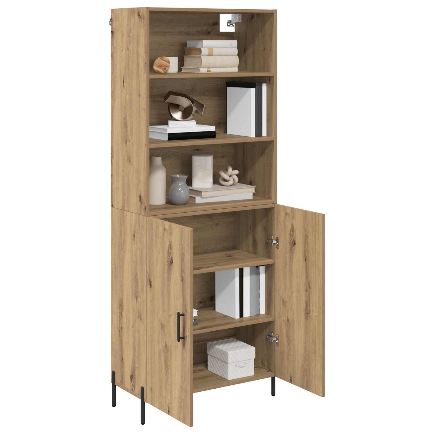 vidaXL Highboard Artisan Oak 69,5 x 32,5 x 180 εκ Επεξεργασμένο ξύλο