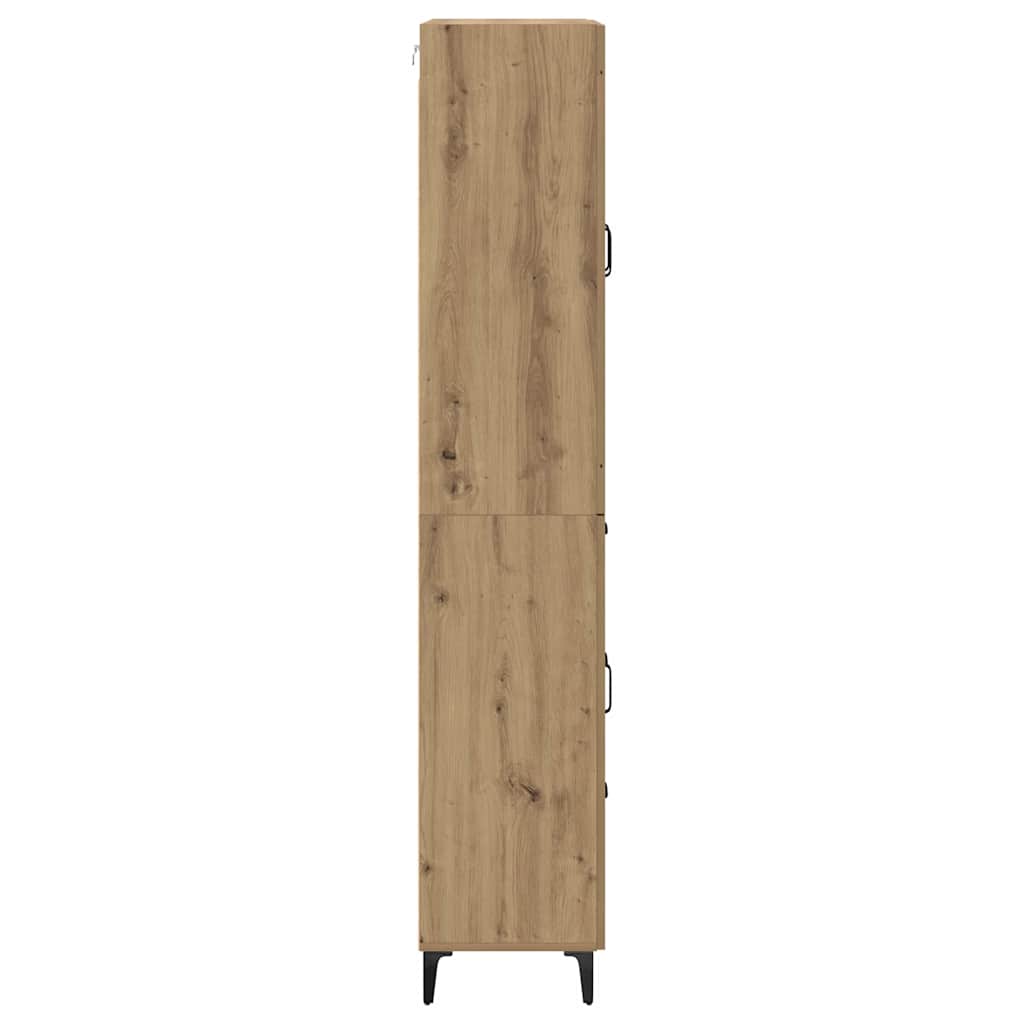vidaXL Highboard Artisan Oak 69,5 x 34 x 180 εκ. Επεξεργασμένο ξύλο