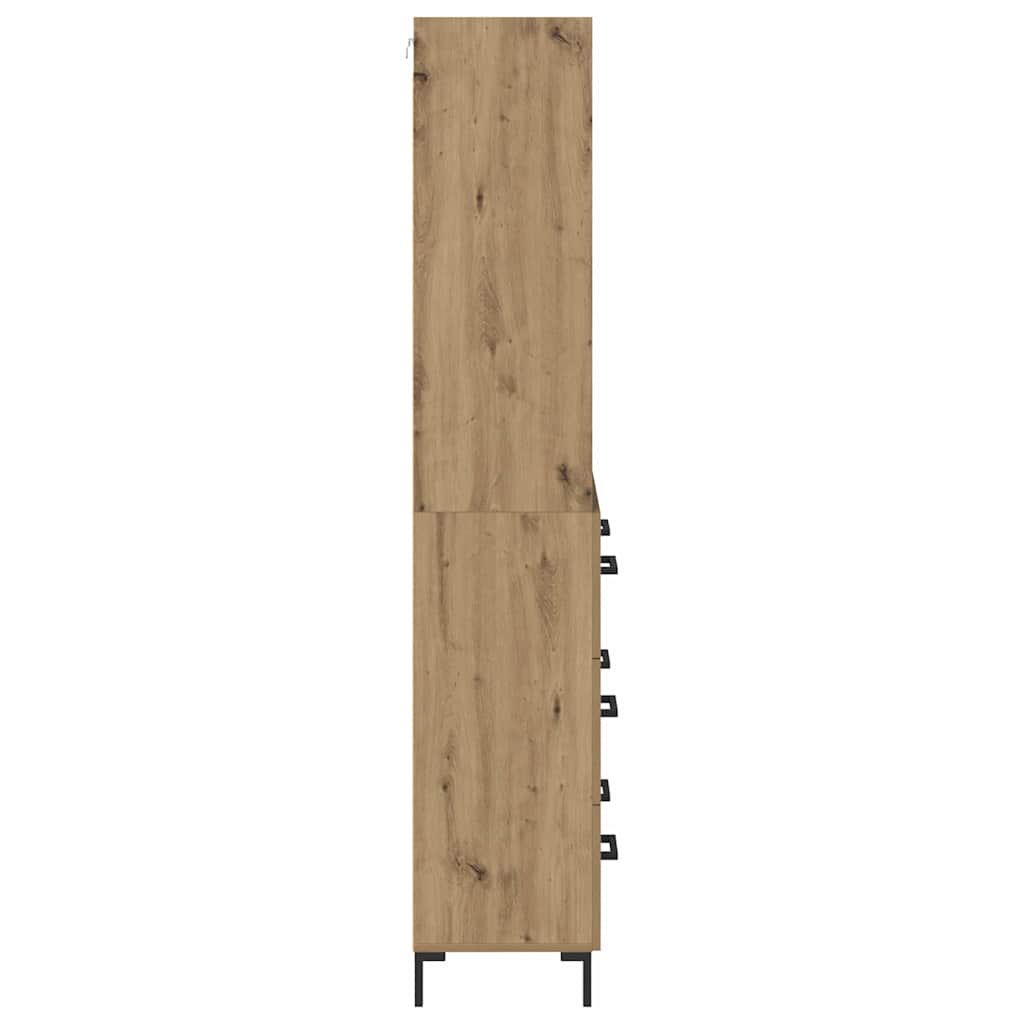 vidaXL Highboard Artisan Oak 69,5 x 34 x 180 εκ. Επεξεργασμένο ξύλο