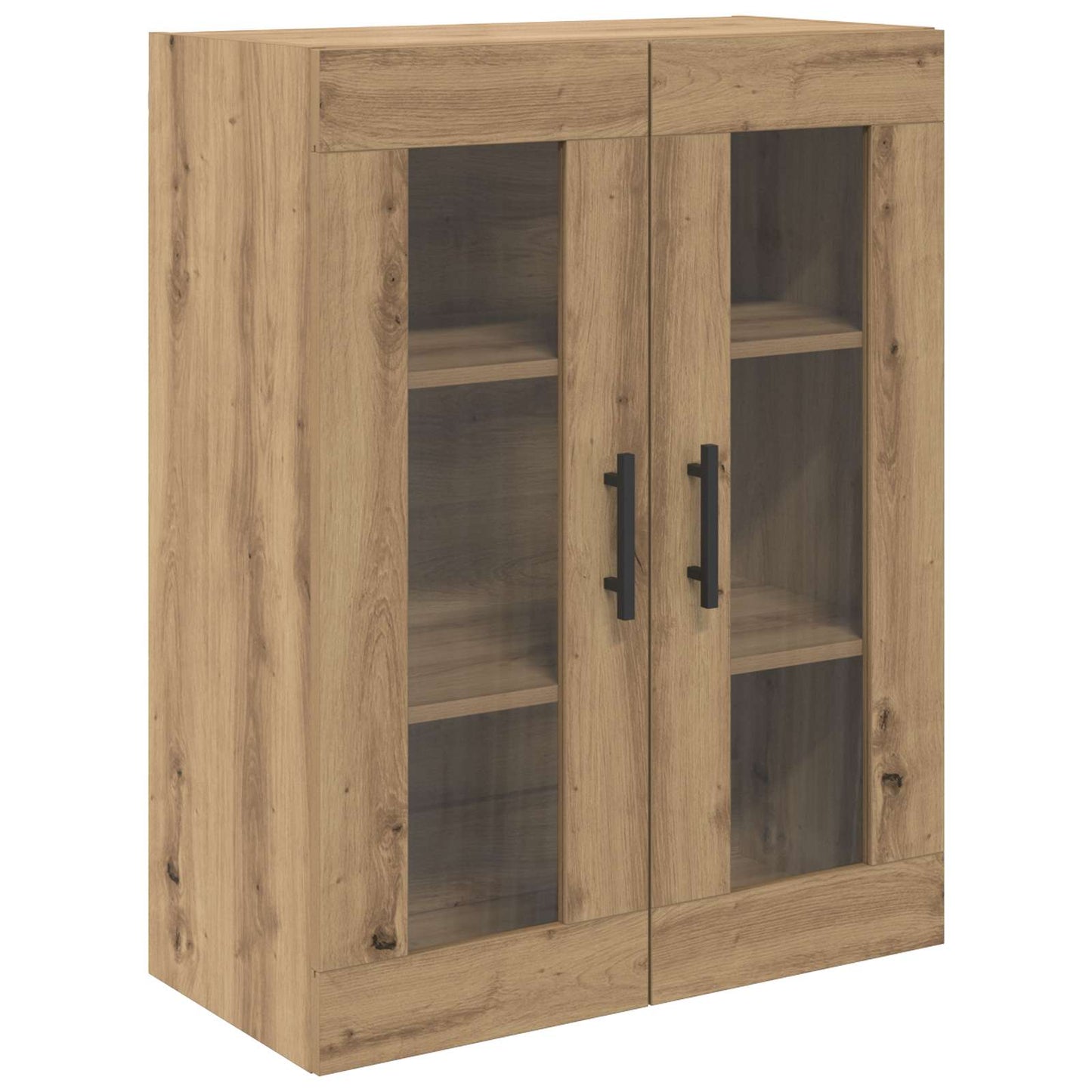vidaXL Highboard 2 pcs Artisan Oak Σύνθετο Ξύλο και Γυαλί