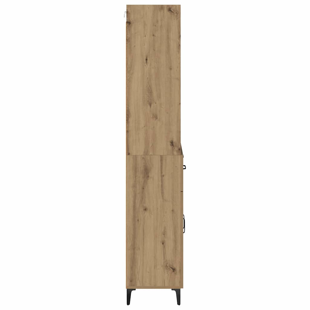 vidaXL Highboard Artisan Oak 69,5 x 34 x 180 εκ. Επεξεργασμένο ξύλο