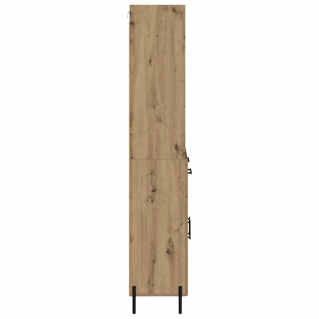 vidaXL Highboard Artisan Oak 69,5 x 32,5 x 180 εκ Επεξεργασμένο ξύλο