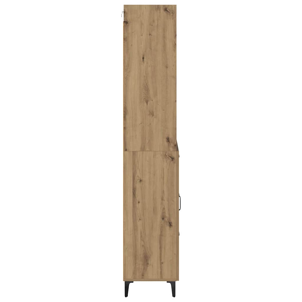 vidaXL Highboard Artisan Oak 69,5 x 34 x 180 εκ. Επεξεργασμένο ξύλο