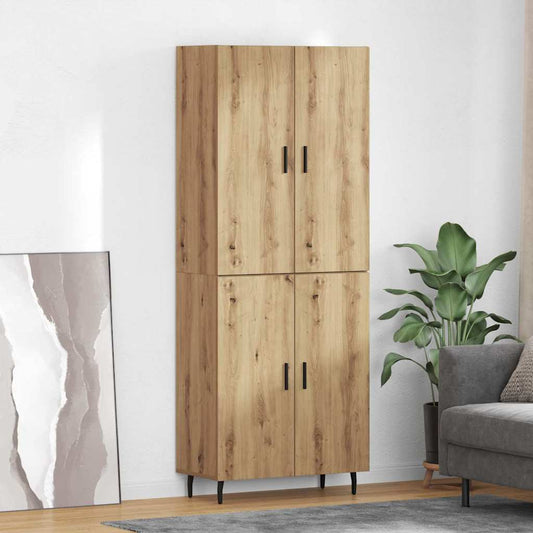 vidaXL Highboard 2 τμχ. Artisan Oak 69,5 x 34 x 180 εκ.
