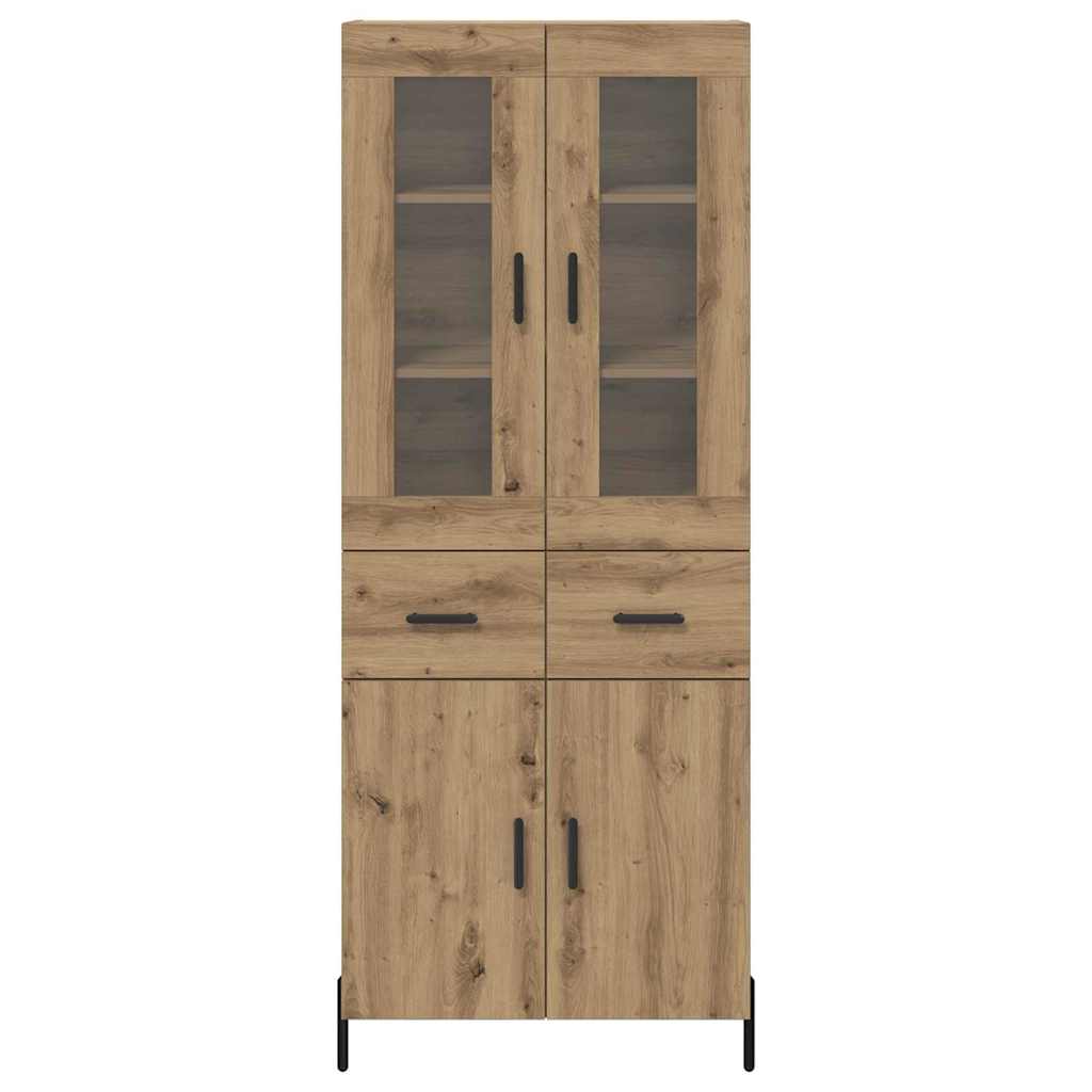 vidaXL Highboard Artisan Oak 69,5 x 34 x 180 εκ. Επεξεργασμένο ξύλο