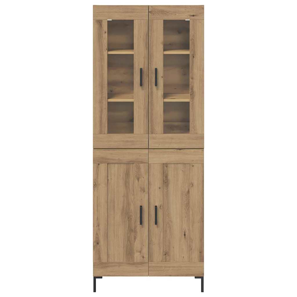 vidaXL Highboard Επιτοίχιο 2 pcs Artisan Oak 69,5 x 34 x 180 εκ.