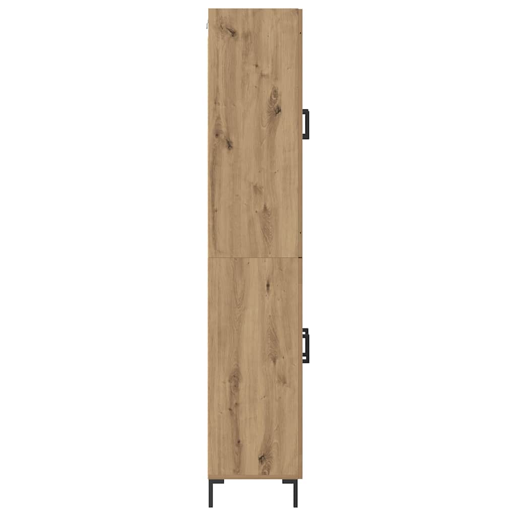 vidaXL Highboard Επιτοίχιο 2 pcs Artisan Oak 69,5 x 34 x 180 εκ.