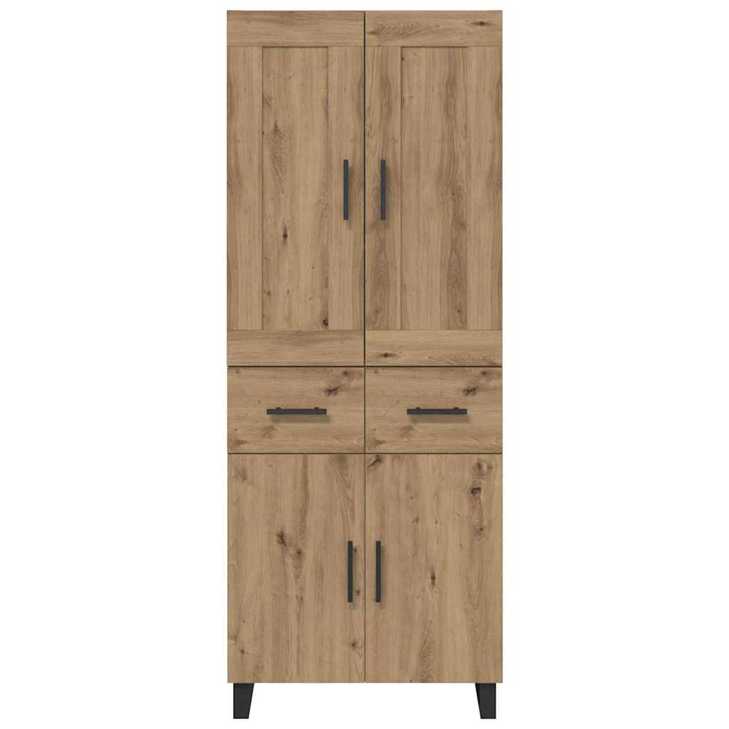 vidaXL Highboard Artisan Oak 69,5 x 34 x 180 εκ. Επεξεργασμένο ξύλο