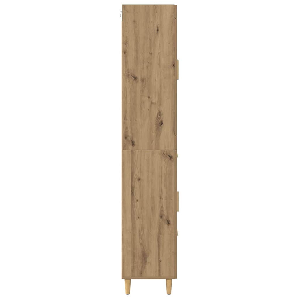 vidaXL Highboard Artisan Oak 69,5 x 34 x 180 εκ. Επεξεργασμένο ξύλο