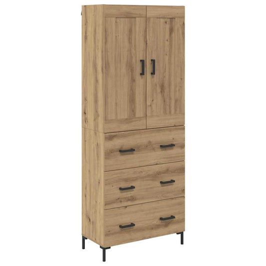 vidaXL Highboard 2 τμχ. Artisan Oak 69,5 x 34 x 180 εκ.